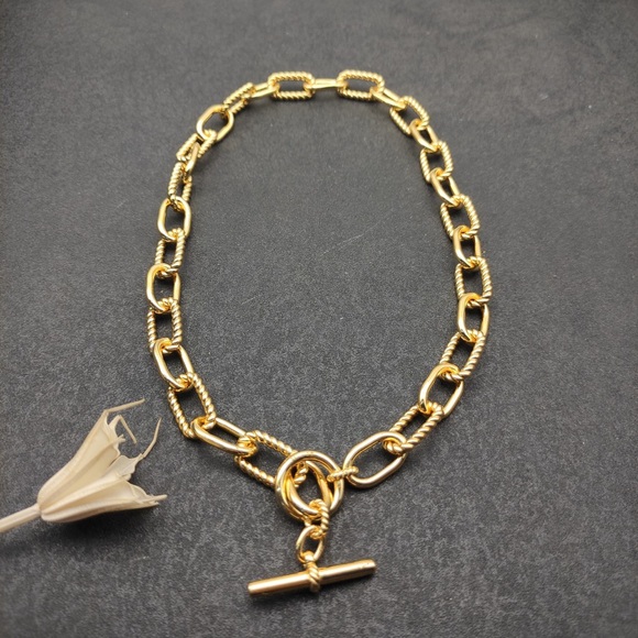 David Yurman Gold Link Necklace - Picture 1 of 7